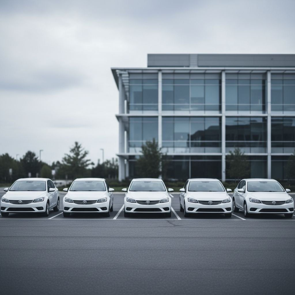 Plusieurs véhicules d