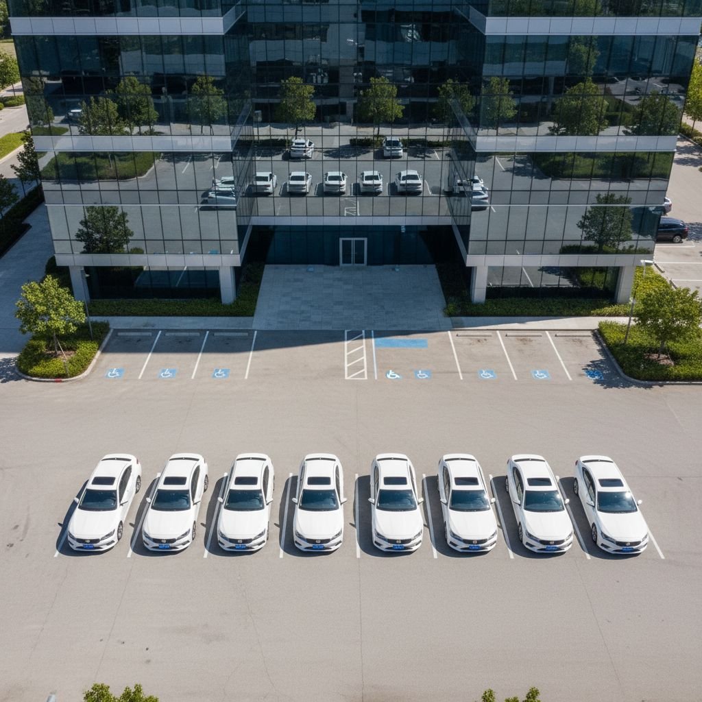 Une flotte de véhicules d