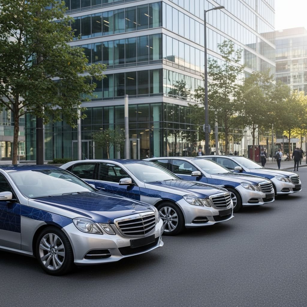 Une flotte de véhicules d