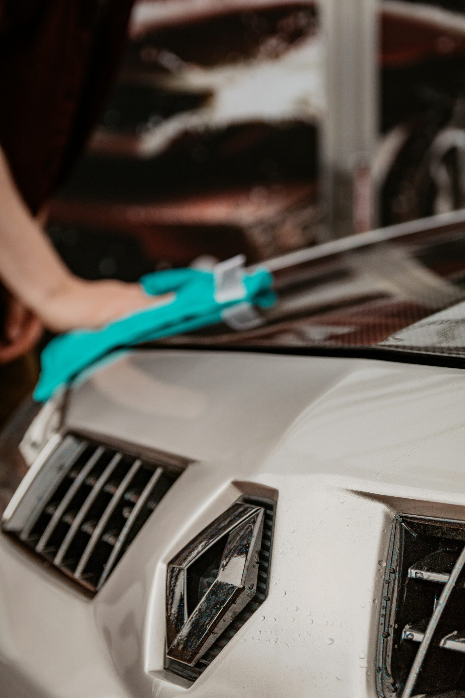 Professional cleaning of a luxury car interior detailing perfect condition