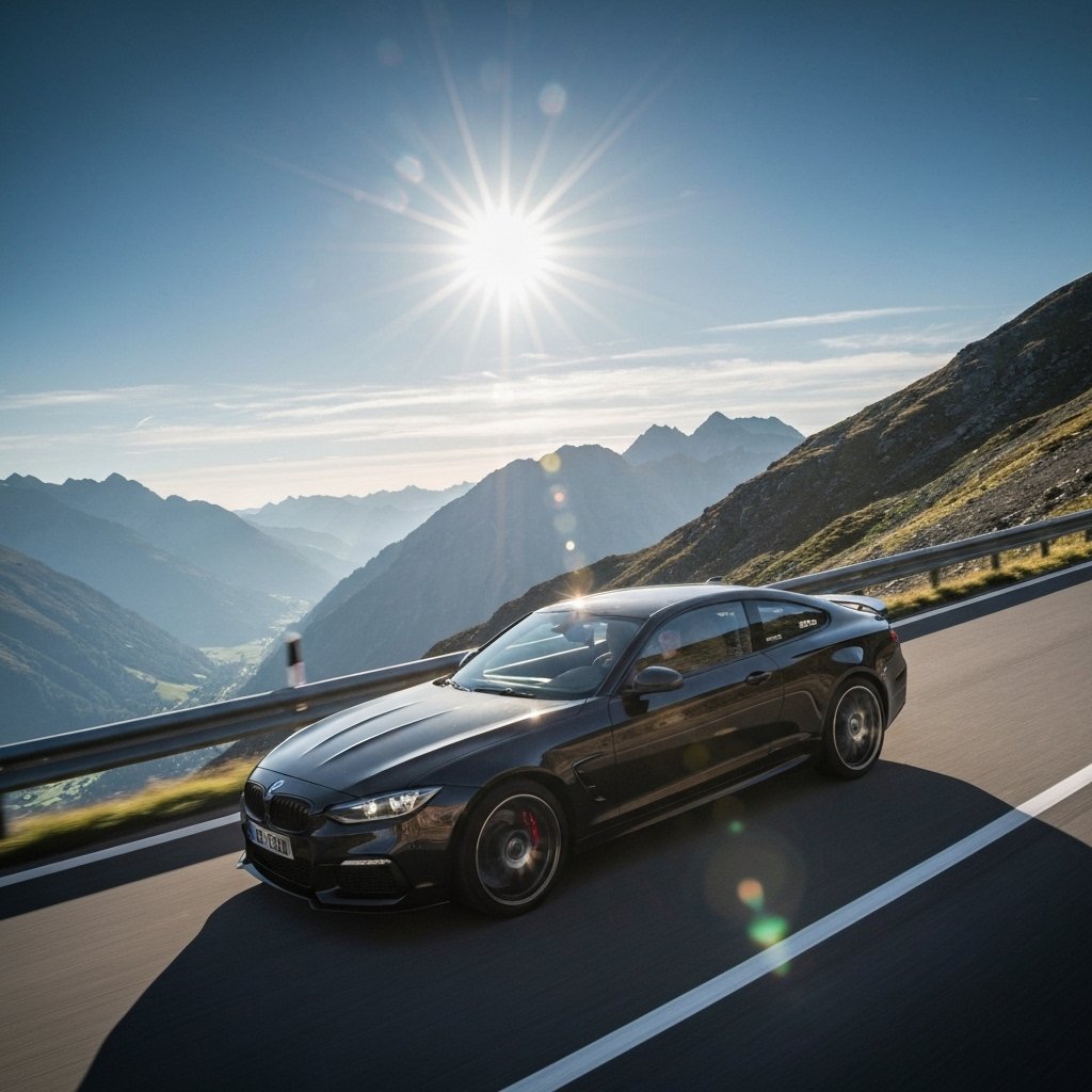 Une voiture moderne prise en photo de près alors qu