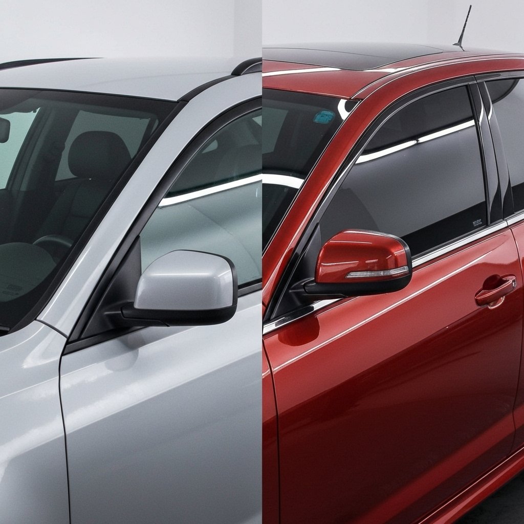 Comparaison avant/après d