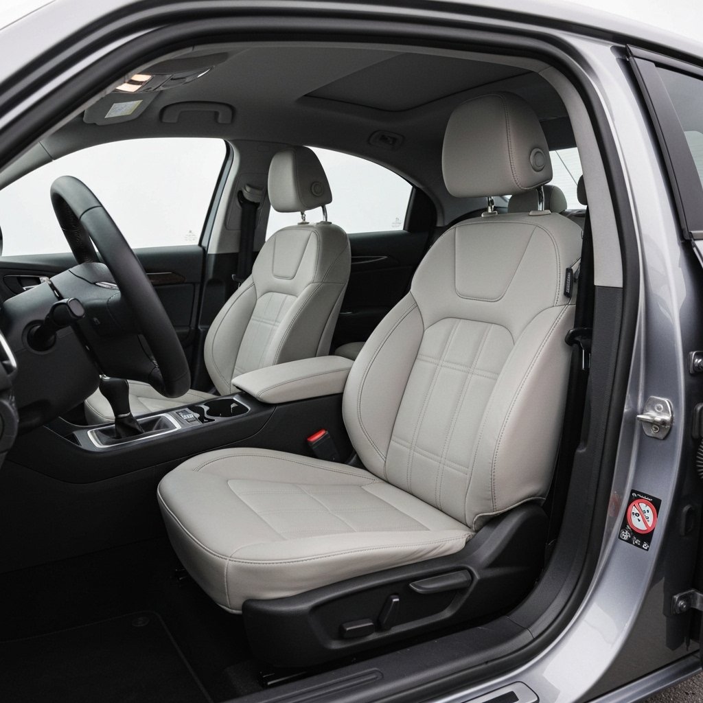 Intérieur de voiture immaculé, sièges et tableau de bord brillants après un nettoyage intérieur voiture Lausanne.