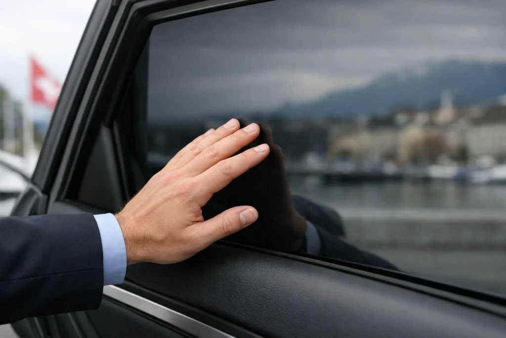 Vitre de voiture avec film teinté en Suisse. Comprendre la législation et les règles du permis 2026.