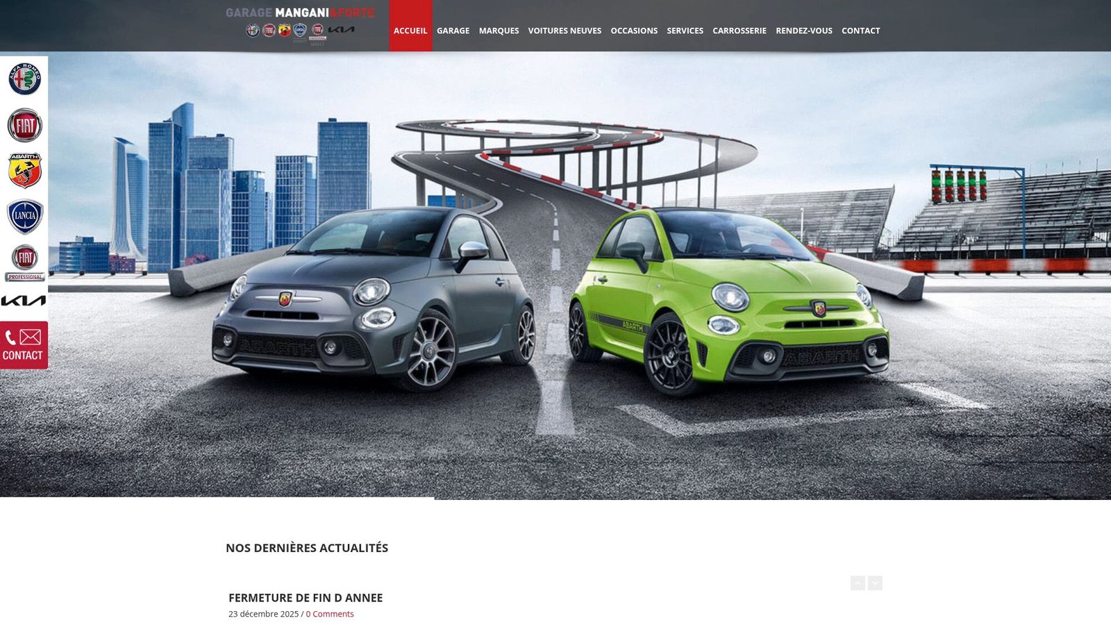 Screenshot of www.mfgarage.ch