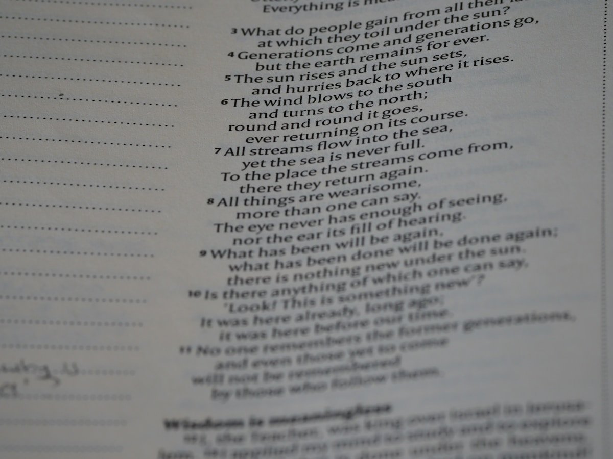 a page of a book with writing