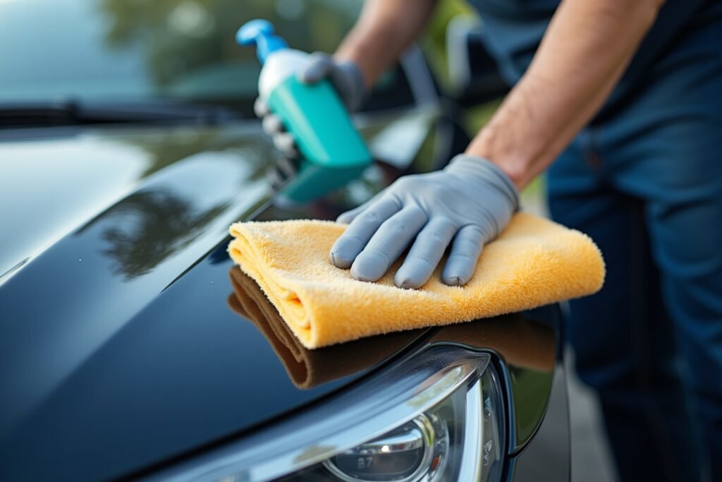 "Nettoyage professionnel de jantes de voiture, technique de nettoyage détaillée"
